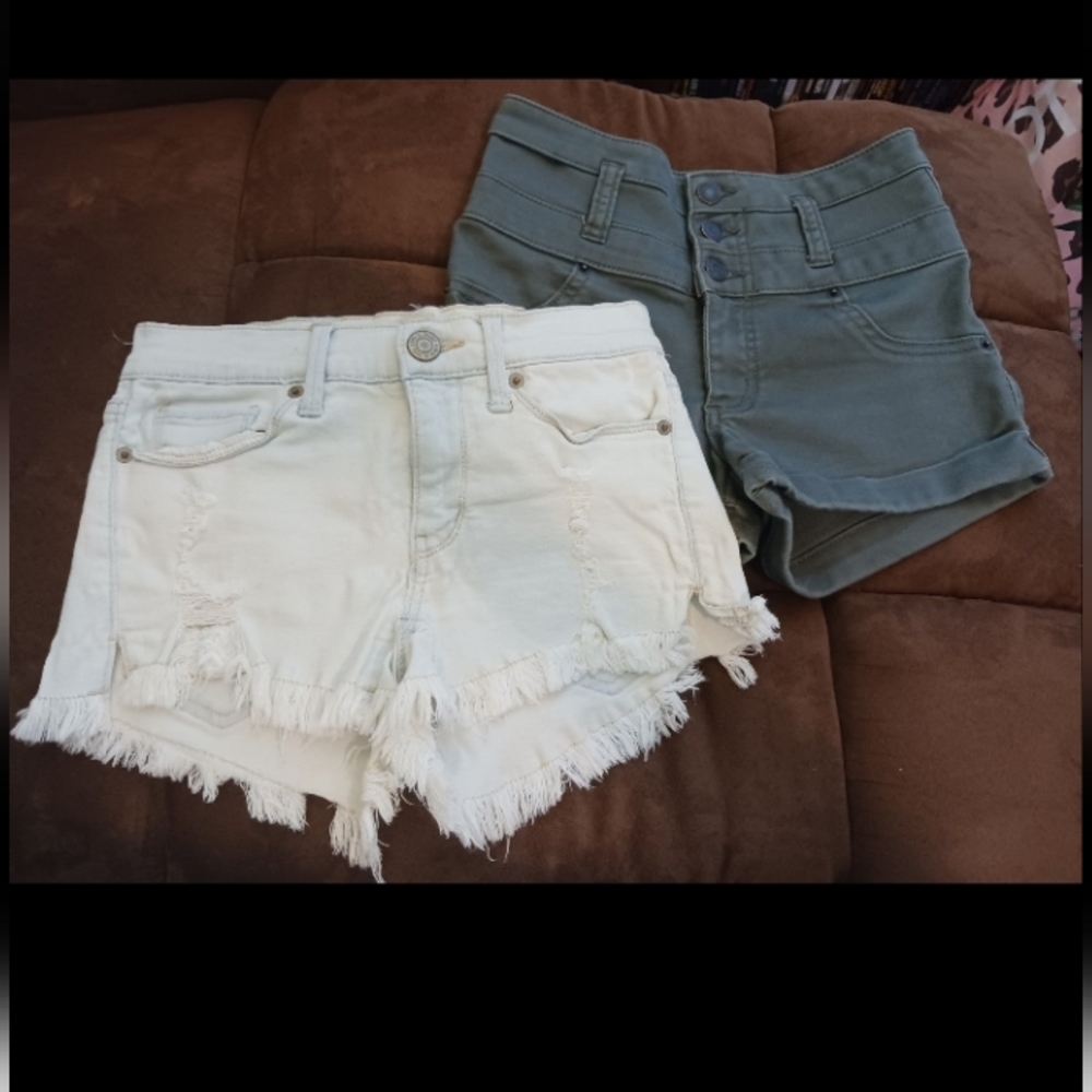 Size 0 and 00 low rise shorts